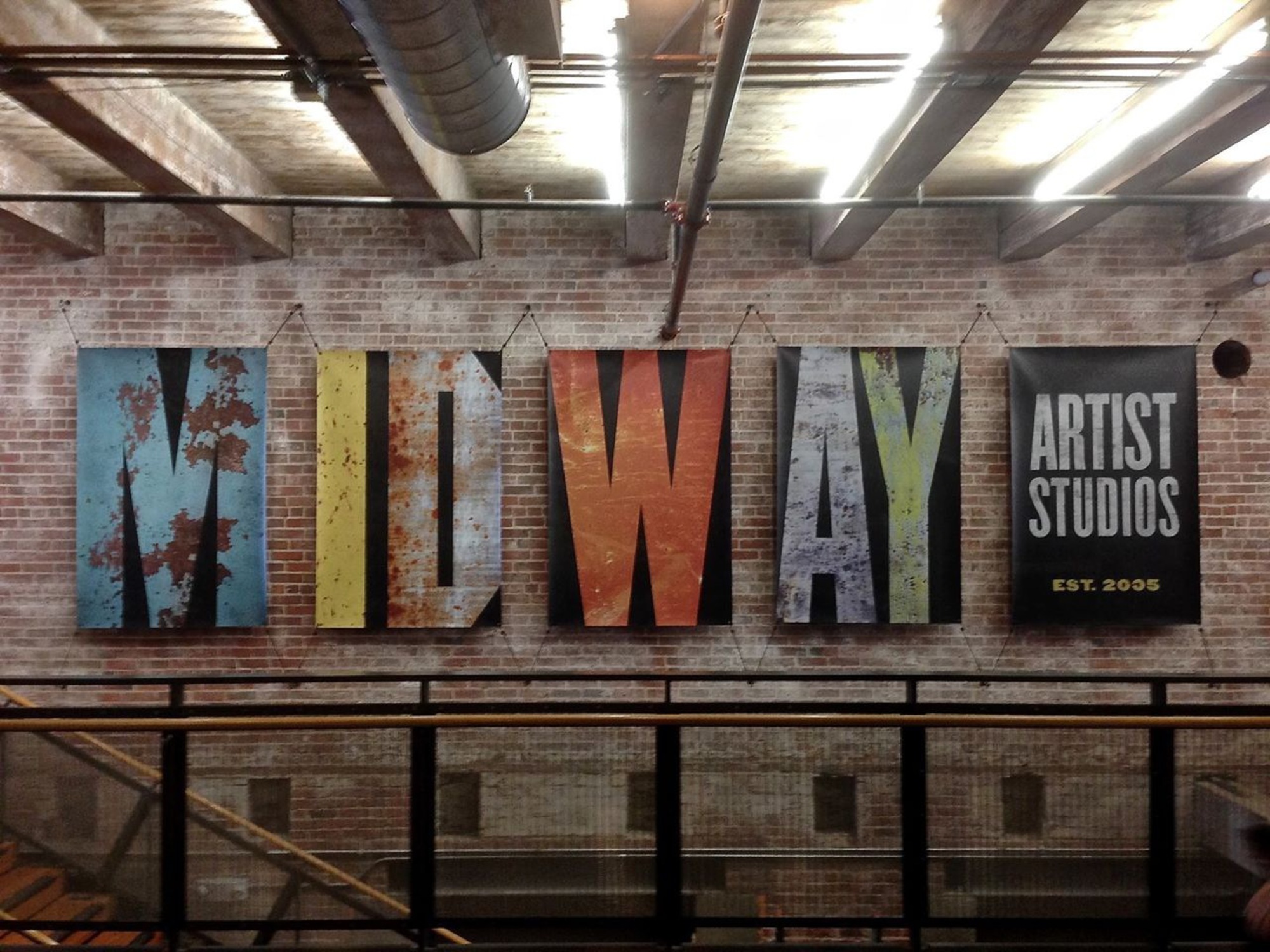 Midway Artist Studios - Lobby banners